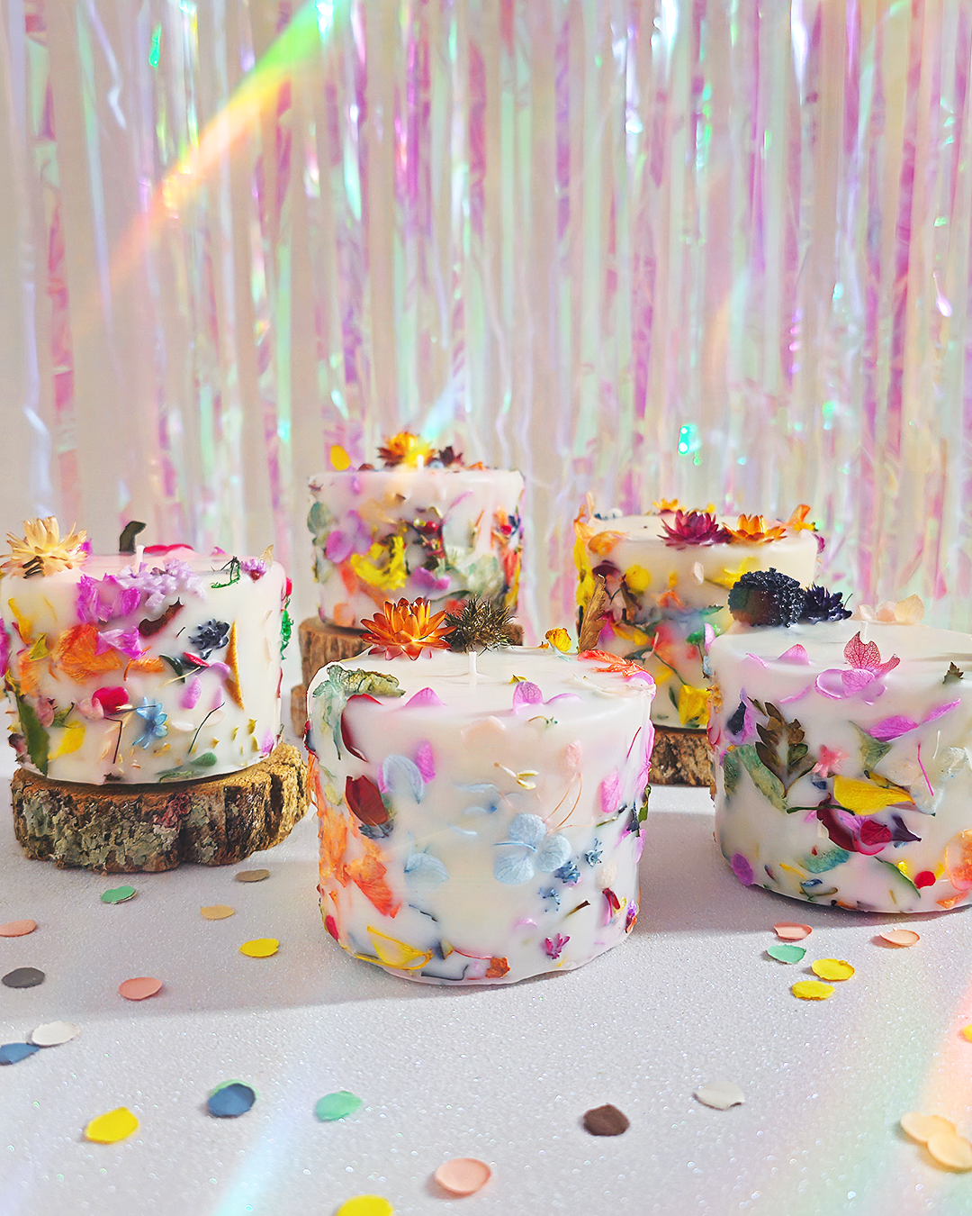 Velas autorais — coleção Floral