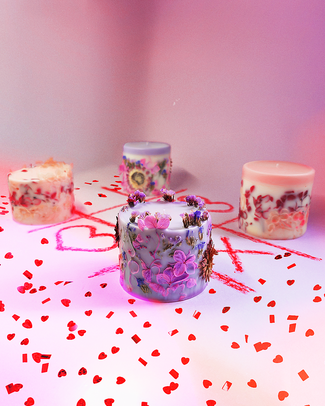 Velas autorais — coleção Valentine