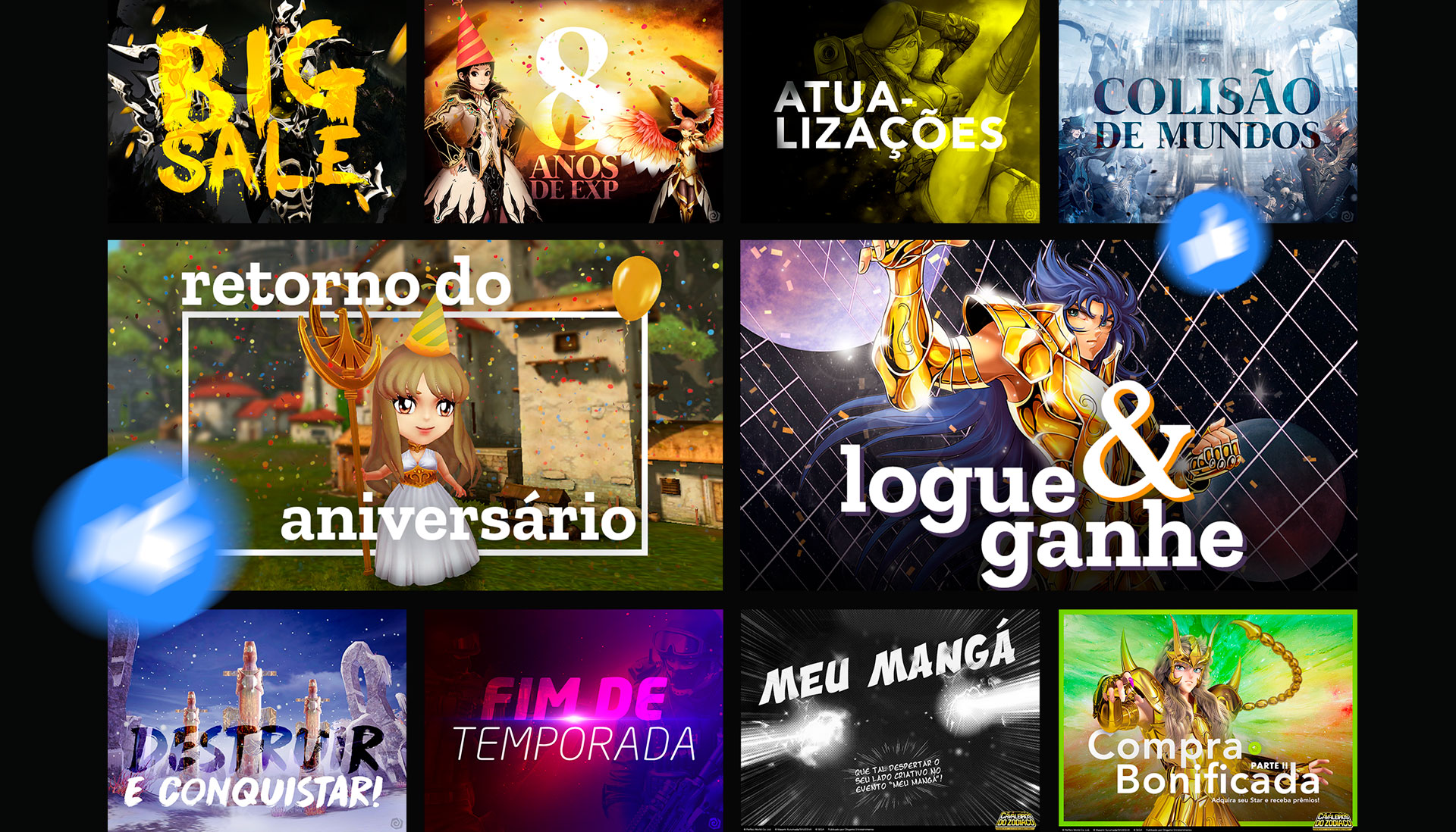 Cavaleiros do Zodíaco — social media